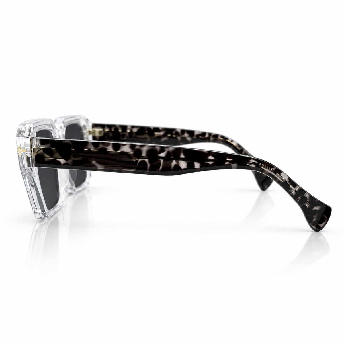 CR 2343 - ACETATE - TRANSPARENT TORTOISE - CUT SQUARE - UNIQUE