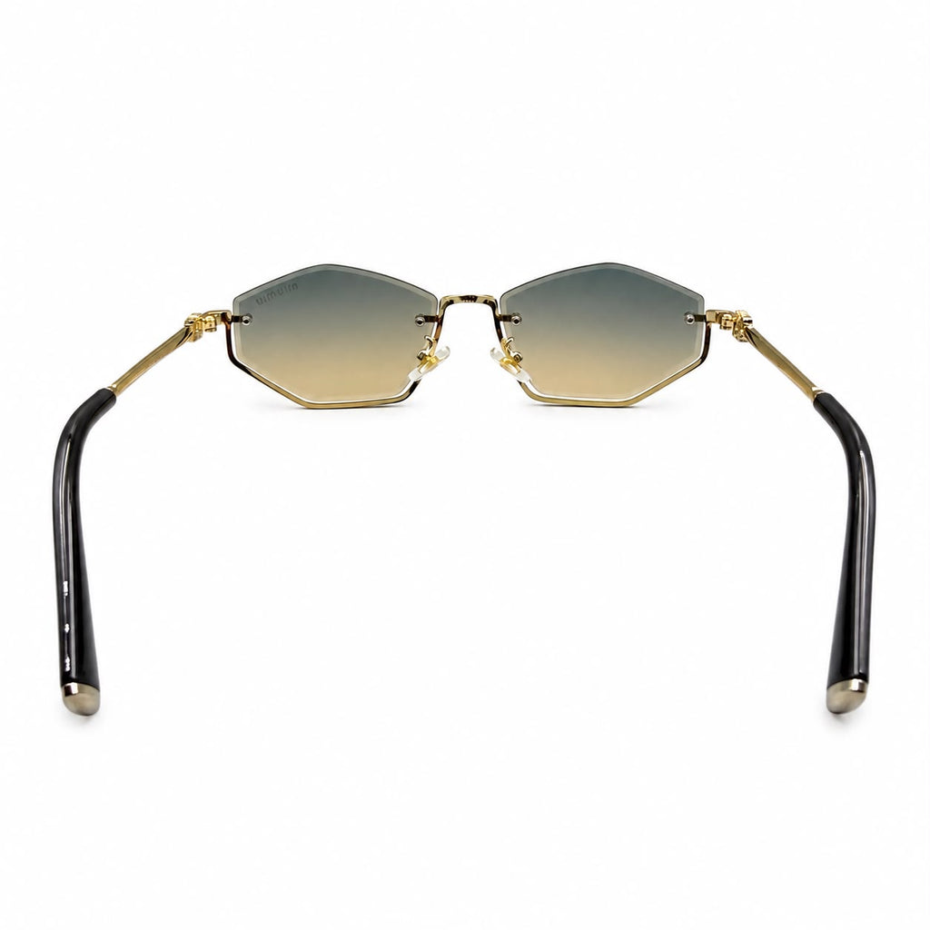 MIU MIU 1747 - GLAMOUR - HEXAGON - GOLD - GREY WARM TINT - PREMIUM - WOMEN