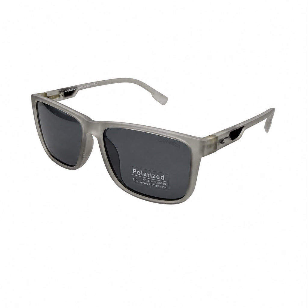 CAR 1002 - SUNGLASS - MATTE GREY - BLACK - POLARISED - PREMIUM - MEN