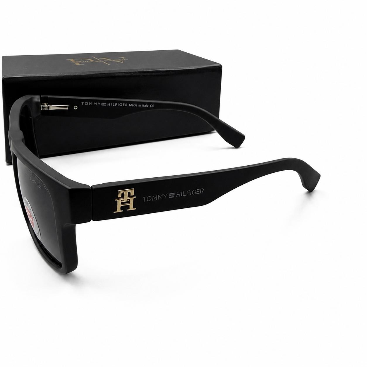 TH 2429 - SOPHISTICATED - SQUARE - MATTE BLACK - POLARISED - SPRING SIDES BRANDING - ACETATE - PREMIUM