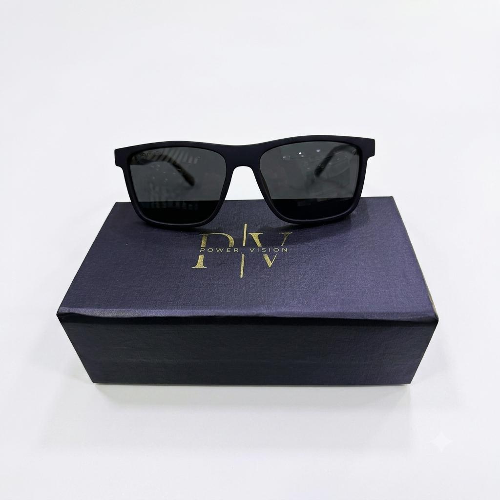 LAC 24036 - SUNGLASS - MATTE BLACK - POLARISED - BRANDING - MEN - PREMIUM