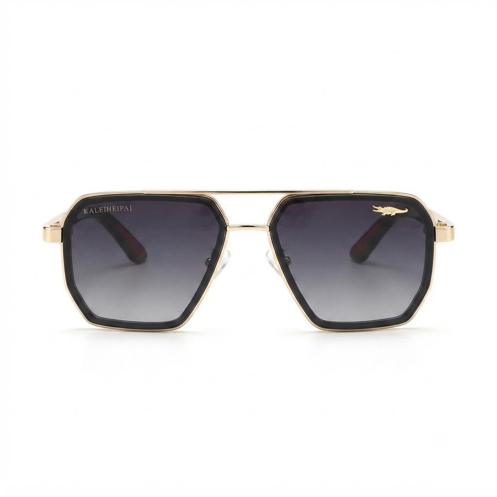 LACOSTE - DOUBLE BRIDGE - GOLDEN BLACK - FIBER SIDES - CUT SQUARE - MEN