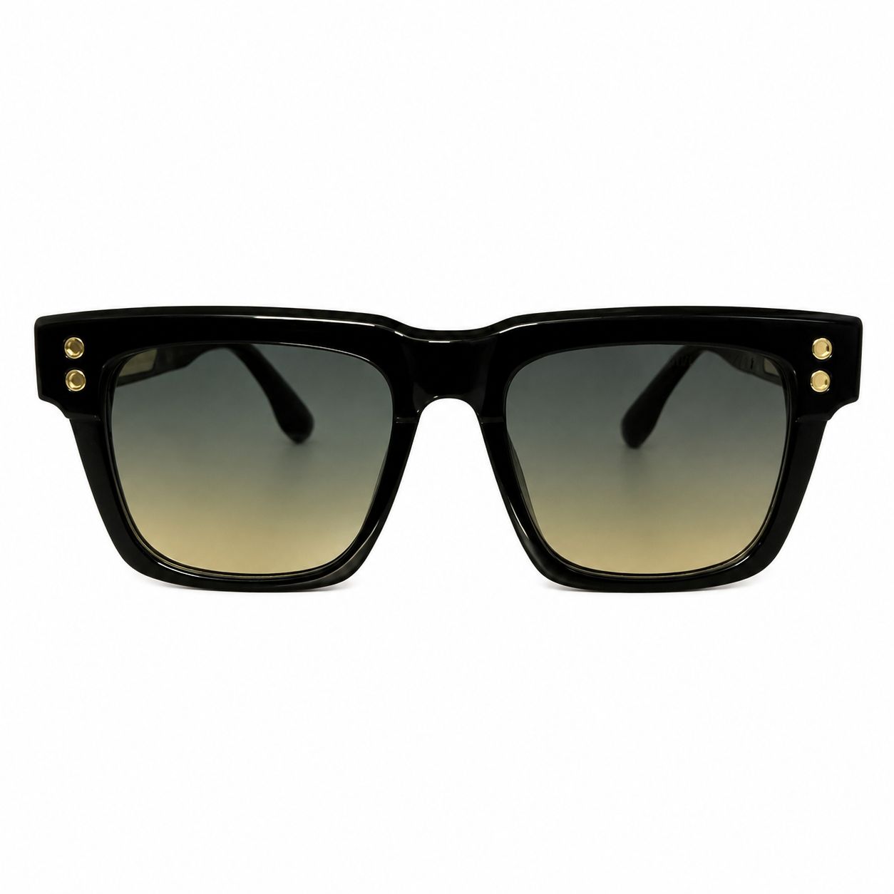 DT98312 - SUNGLASS - BOLD - BLACK - SMOKE GREY LENSES - PREMIUM - TRENDY