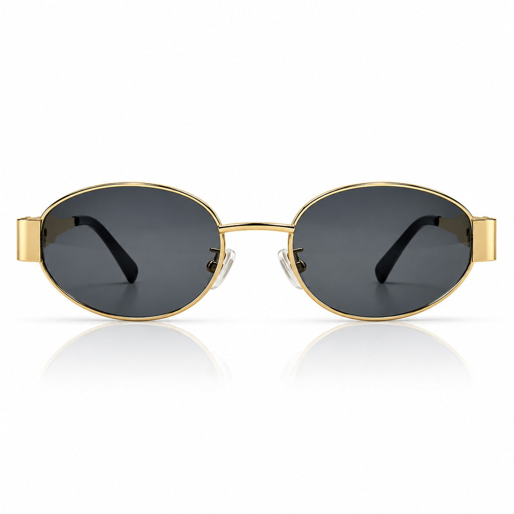 CELINE - TRENDY - OVAL - GOLDEN - BLACK - METALLIC - WOMEN - CLEARANCE SALE