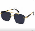 LV 3152 - SUNGLASS - RIMLESS - DOUBLE BEAM - GOLDEN - BLACK - DESIGNER - GENTLEMEN