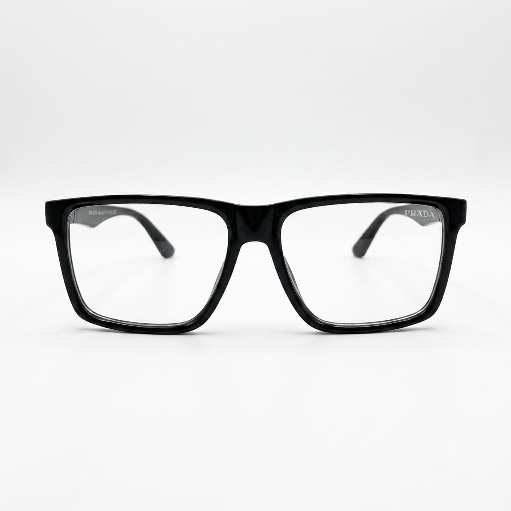 PR 4074 - OVERSIZE WIDTH - SQUARE - GLOSSY BLACK - DAILYWEAR - MEN