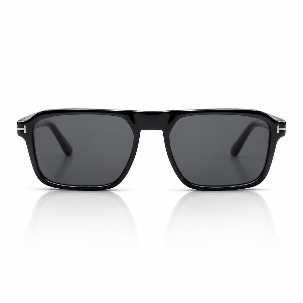 TF 12045 - POLARISED - STRAIGHT SQUARE - BLACK - LIGHTWEIGHT