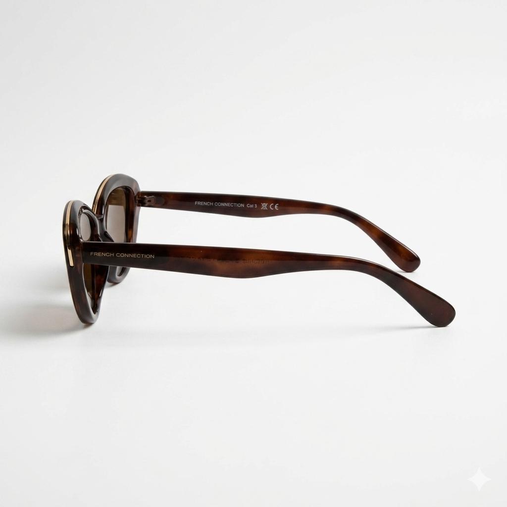 SR 0924 - SHADES - CATEYE - LADIES - BROWN - GOLDEN TOUCH - QUALITY