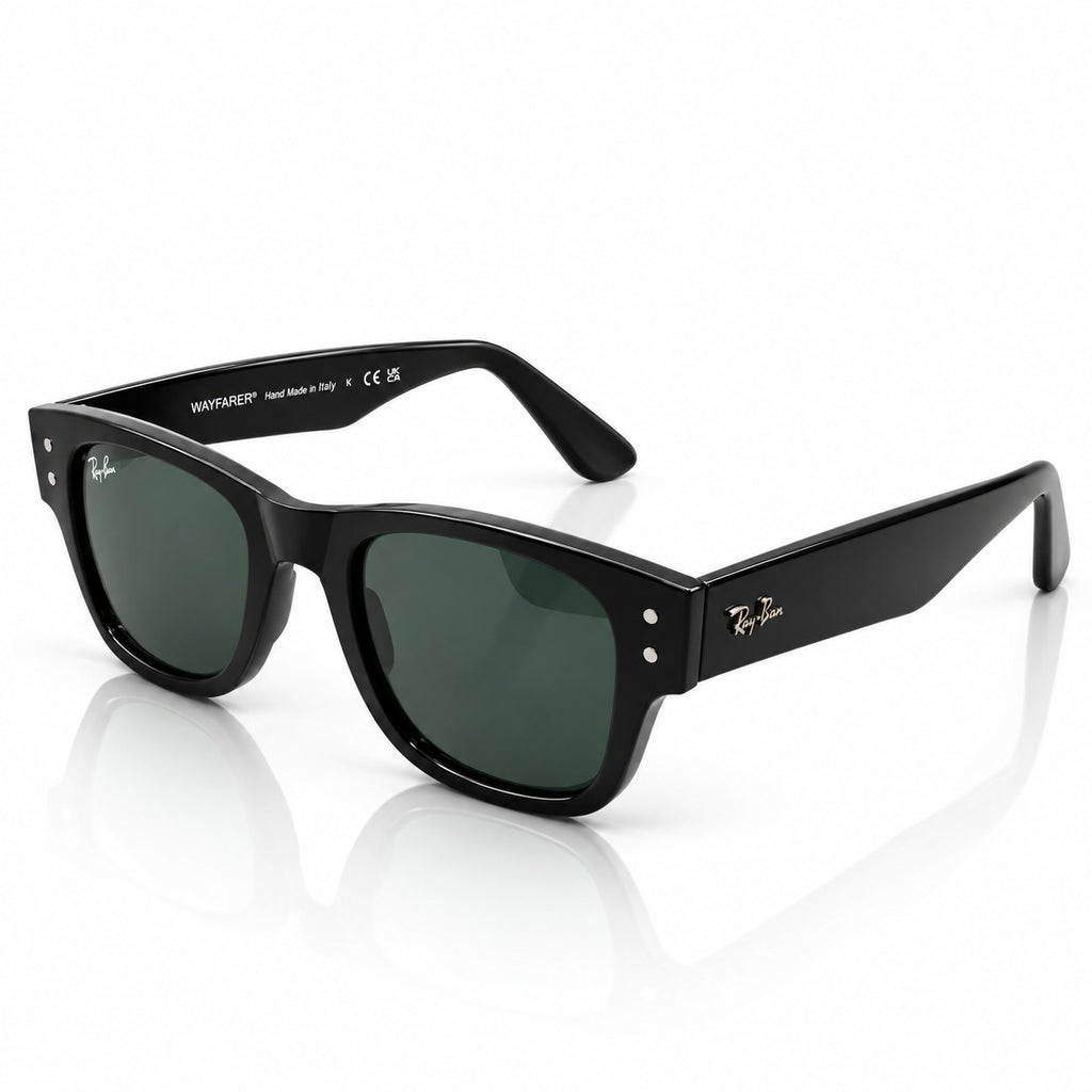 RB 0840 - MEGA WAYFARER - BLACK - ACETATE - SQUARE - UNISEX - HIGH QUALITY