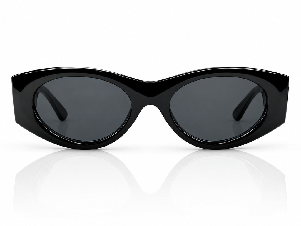 PR 6081 - GORGEOUS - BOLD - BLACK - OVAL CATEYE - WOMEN - PREMIUM