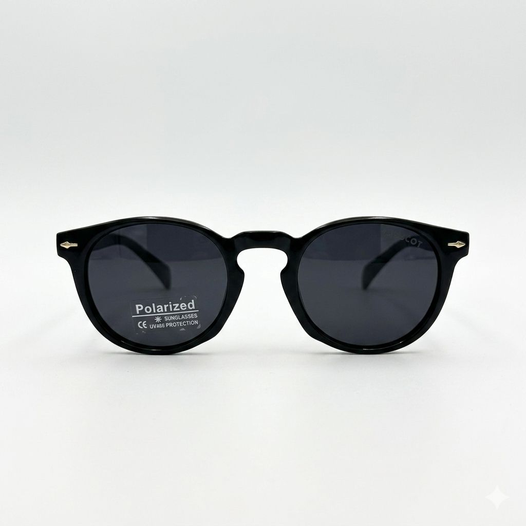 MOSCO 6811 - SUNGLASS - POLARISED - BLACK - ROUND