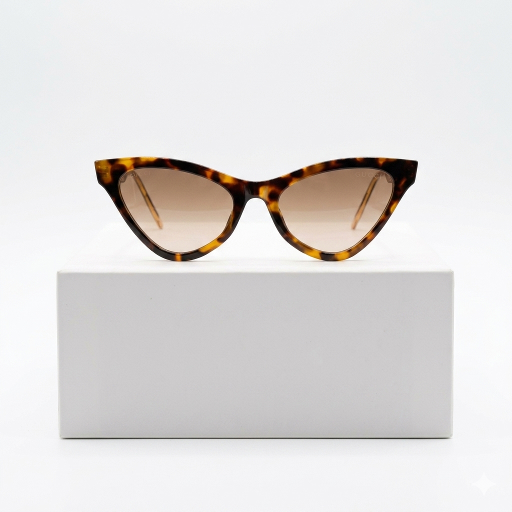 GC 0957 - SUNGLASS - LADIES - CATEYE - UV - CHEETAH PRINT - DESIGNER