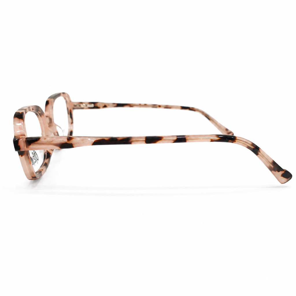 DESIGNER 24509 - LADIES - TRENDY - 💯 ACETATE - BLUSH PINK TORTOISESHELL - EYEWEAR