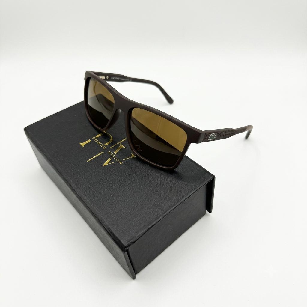 LAC 24036 - SUNGLASS - MATTE BROWN - POLARISED - FLEXIBLE HINGES - MEN - PREMIUM